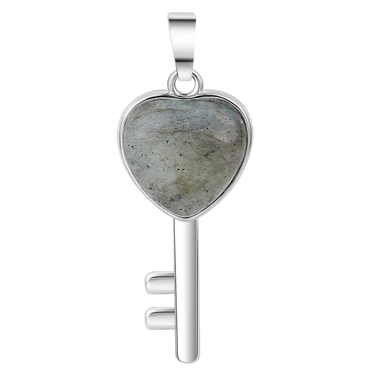 Women Gemstone Heat Key Pendant Keyrings & Keychain