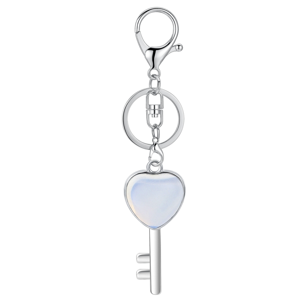Women Gemstone Heat Key Pendant Keyrings & Keychain