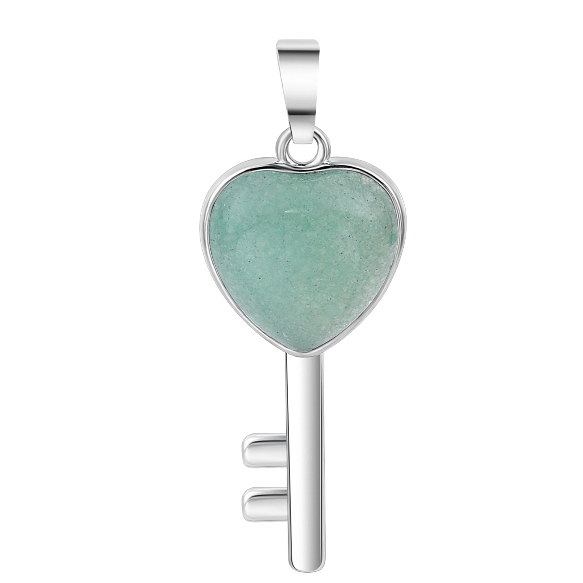 Women Gemstone Heat Key Pendant Keyrings & Keychain