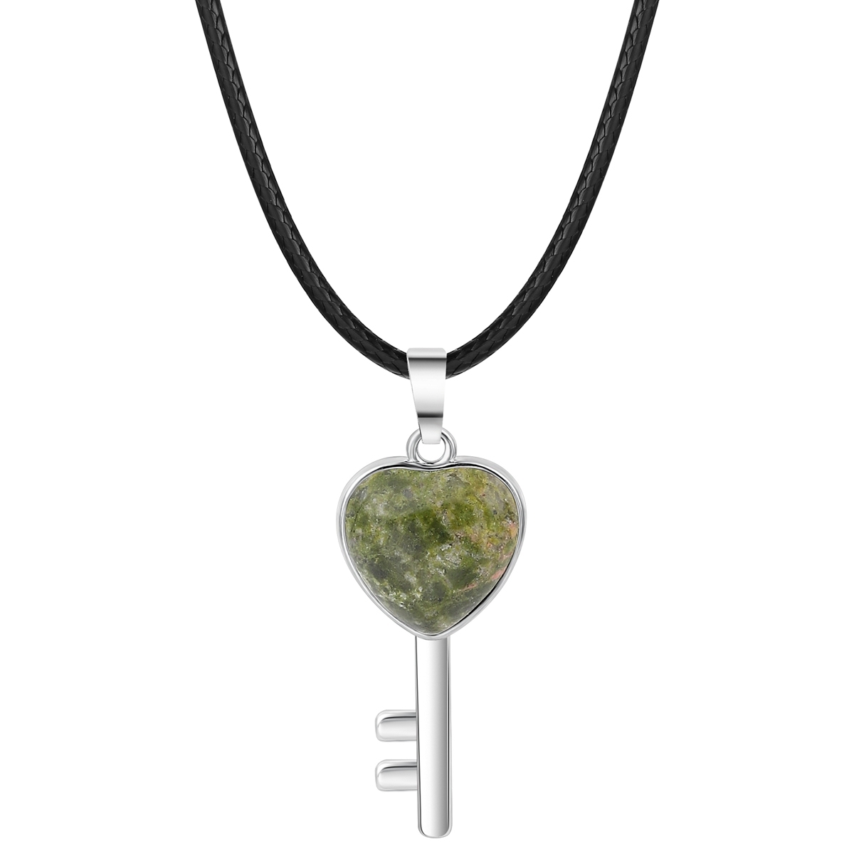 Women Gemstone Heat Key Pendant Keyrings & Keychain