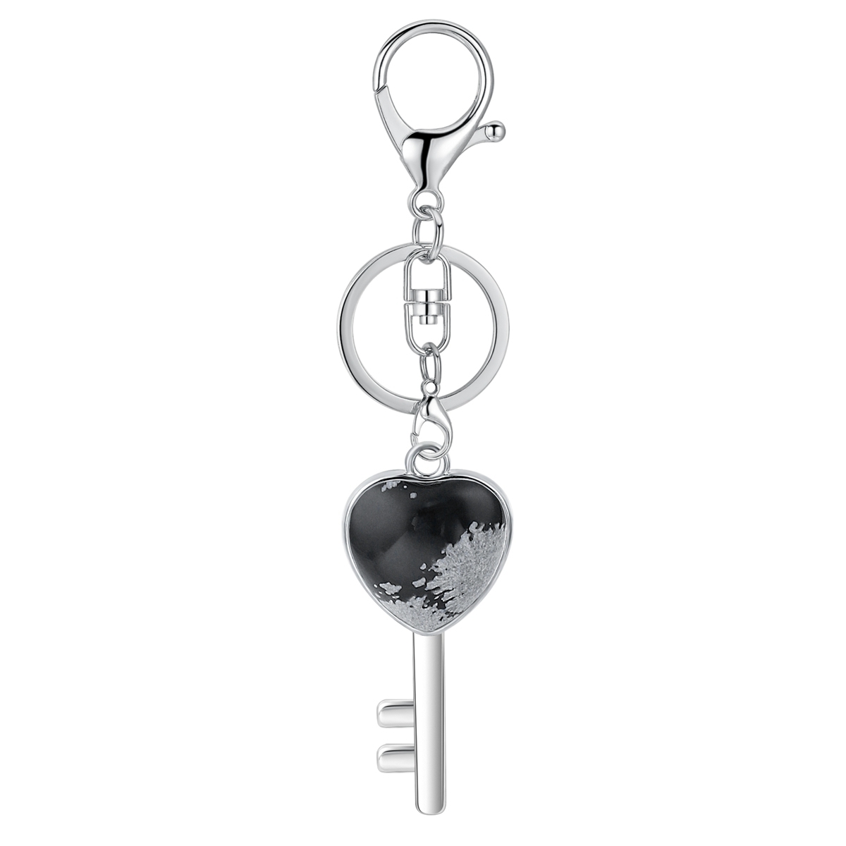 Women Gemstone Heat Key Pendant Keyrings & Keychain