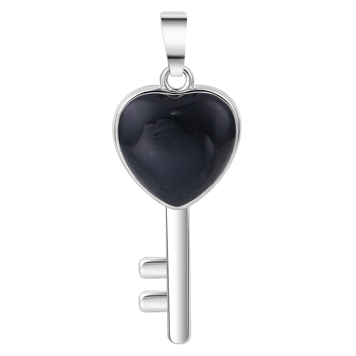 Women Gemstone Heat Key Pendant Keyrings & Keychain
