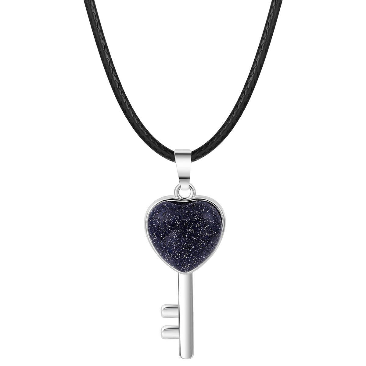Women Gemstone Heat Key Pendant Keyrings & Keychain