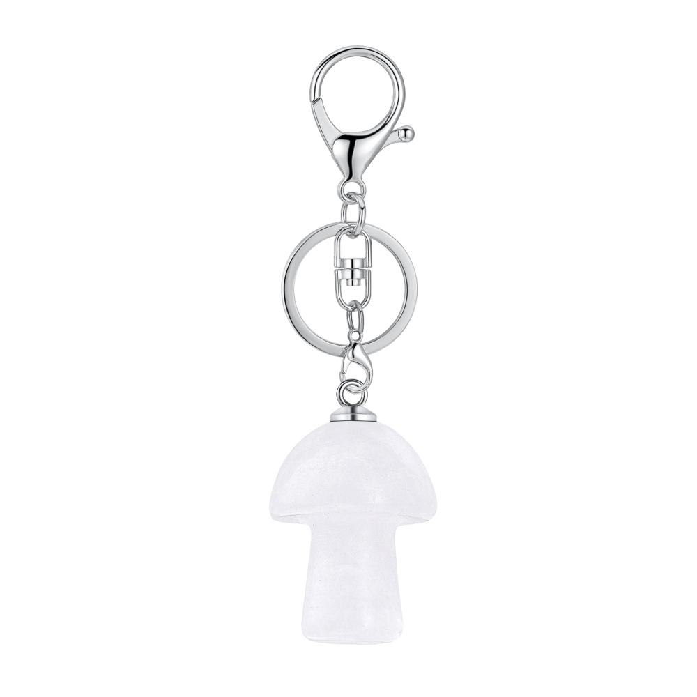 Healing Chakra Gemstone Mushroom Pendant Neklace with 45CM Black Cord