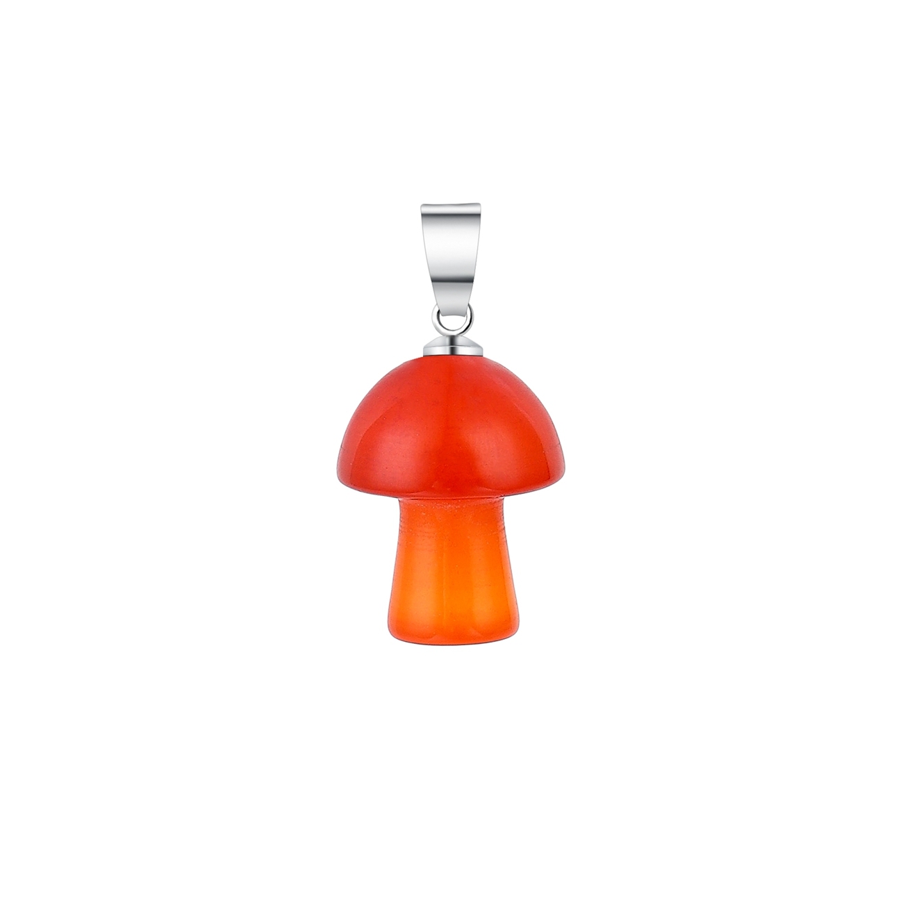 Gemstone Mushroom Keychain  Natural Gemstone Pendant Keyring Healing Chakra Crystal Jewelry