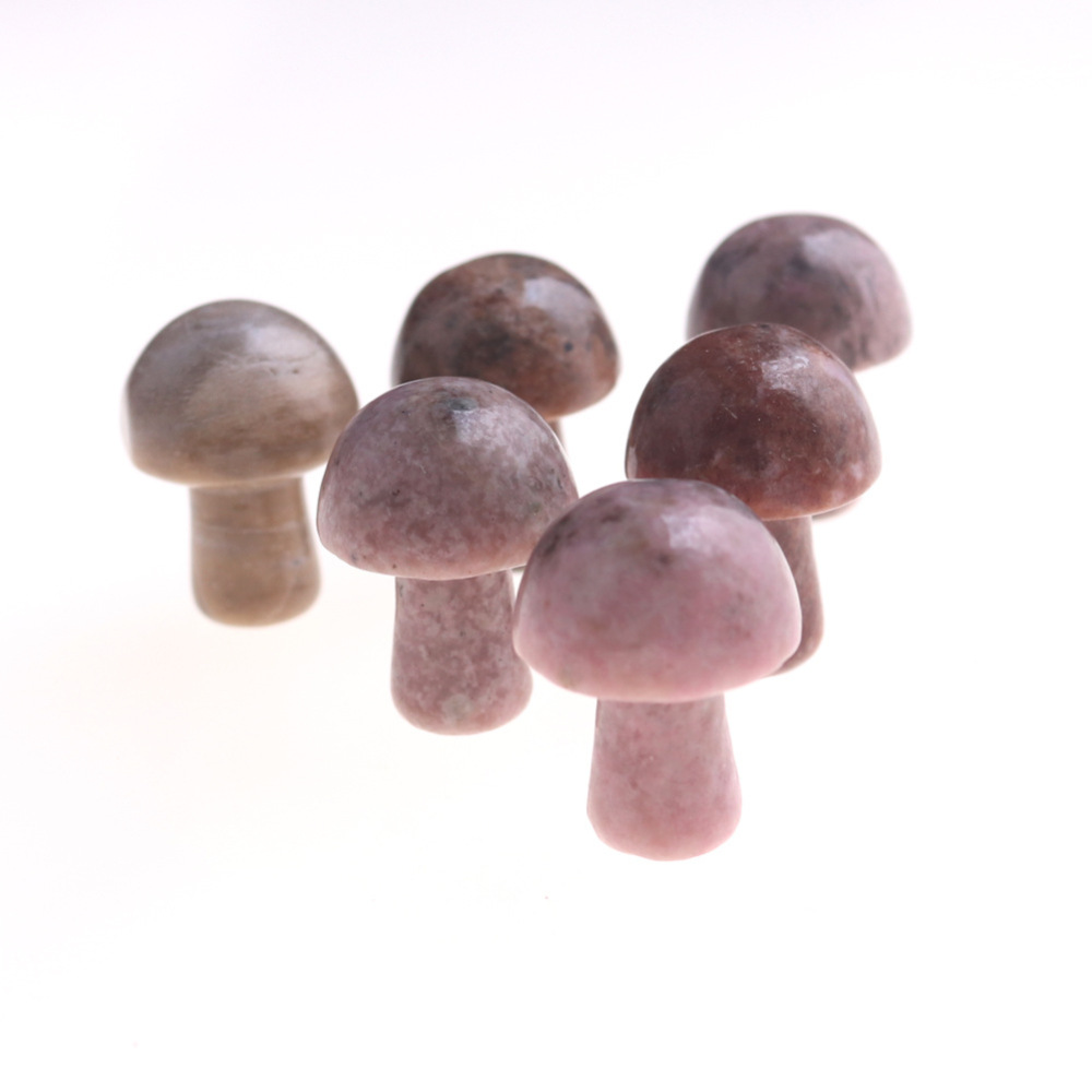 Mini Mushroom Gemstone Pendant for Making Jewelry Necklace Earring  Wrapped Wire Mushroom