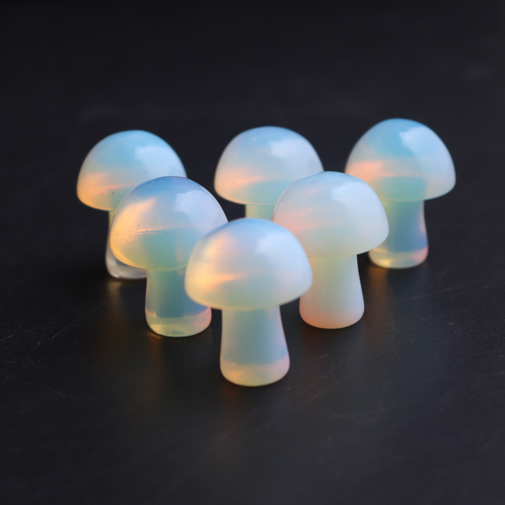 Mini Mushroom Gemstone Pendant for Making Jewelry Necklace Earring  Wrapped Wire Mushroom