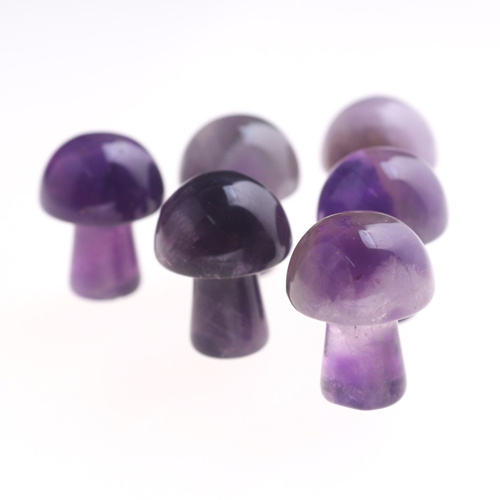 Mini Mushroom Gemstone Pendant for Making Jewelry Necklace Earring  Wrapped Wire Mushroom