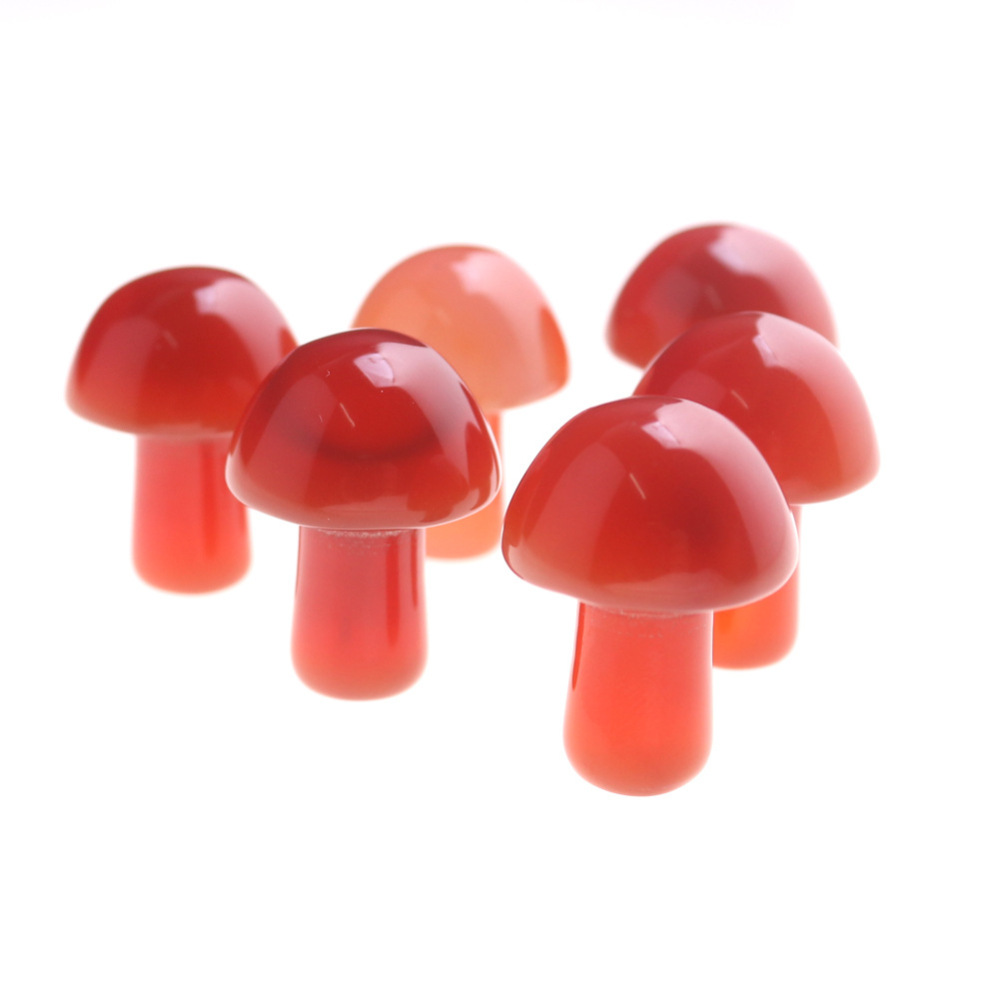 Mini Mushroom Gemstone Pendant for Making Jewelry Necklace Earring  Wrapped Wire Mushroom