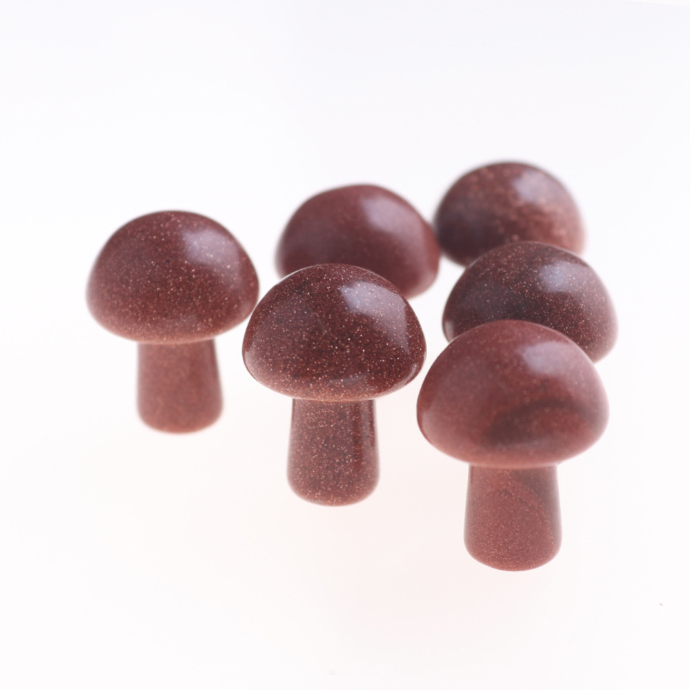 Mini Mushroom Gemstone Pendant for Making Jewelry Necklace Earring  Wrapped Wire Mushroom