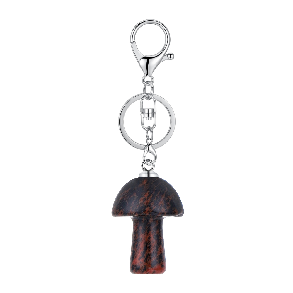 Healing Chakra Gemstone Mushroom Pendant For Making Jewelry Necklace EarringsWomen Men Natural Quartz Crystal Rock Charm Choker