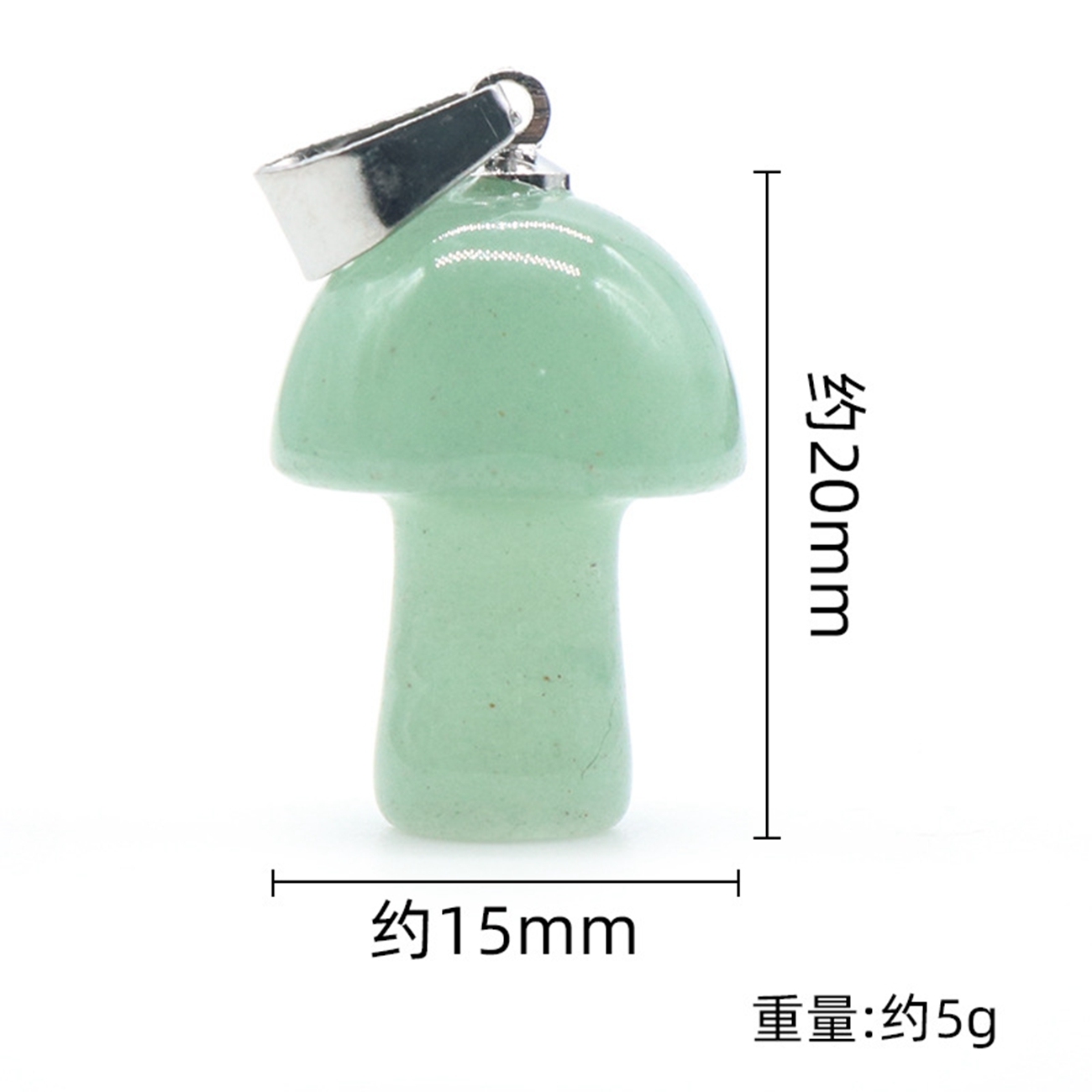 Healing Chakra Gemstone Mushroom Pendant For Making Jewelry Necklace EarringsWomen Men Natural Quartz Crystal Rock Charm Choker