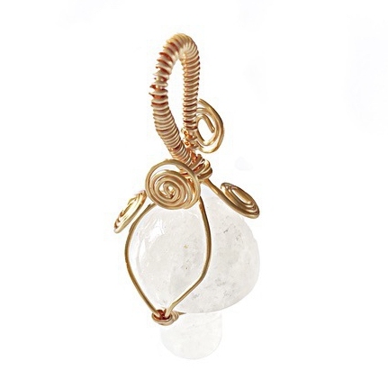 Mini Mushroom Gemstone Pendant for Making Jewelry Necklace Earring  Wrapped Wire Mushroom