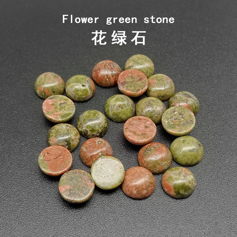 Gold Metal Round Disc Pendant Necklace for Women Girls Natural Malachite Coin Choker Jewelry