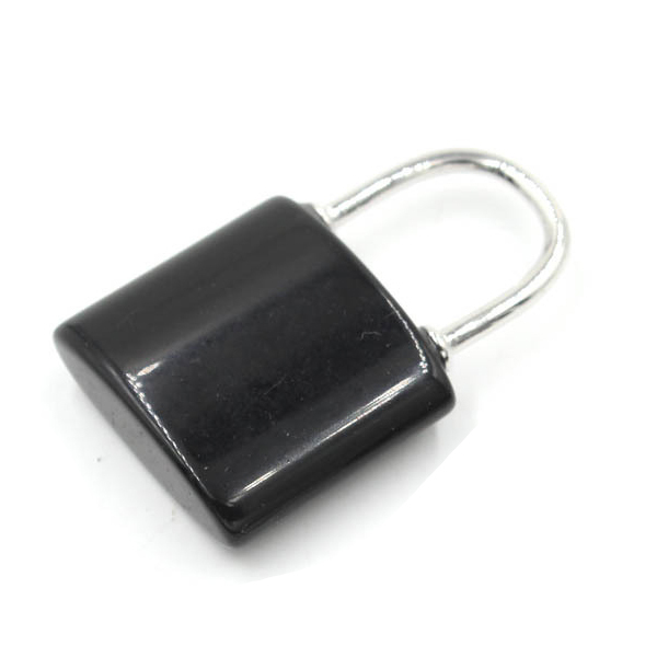 Natural Gemstone Lock Pendant KeyChain for Women Men