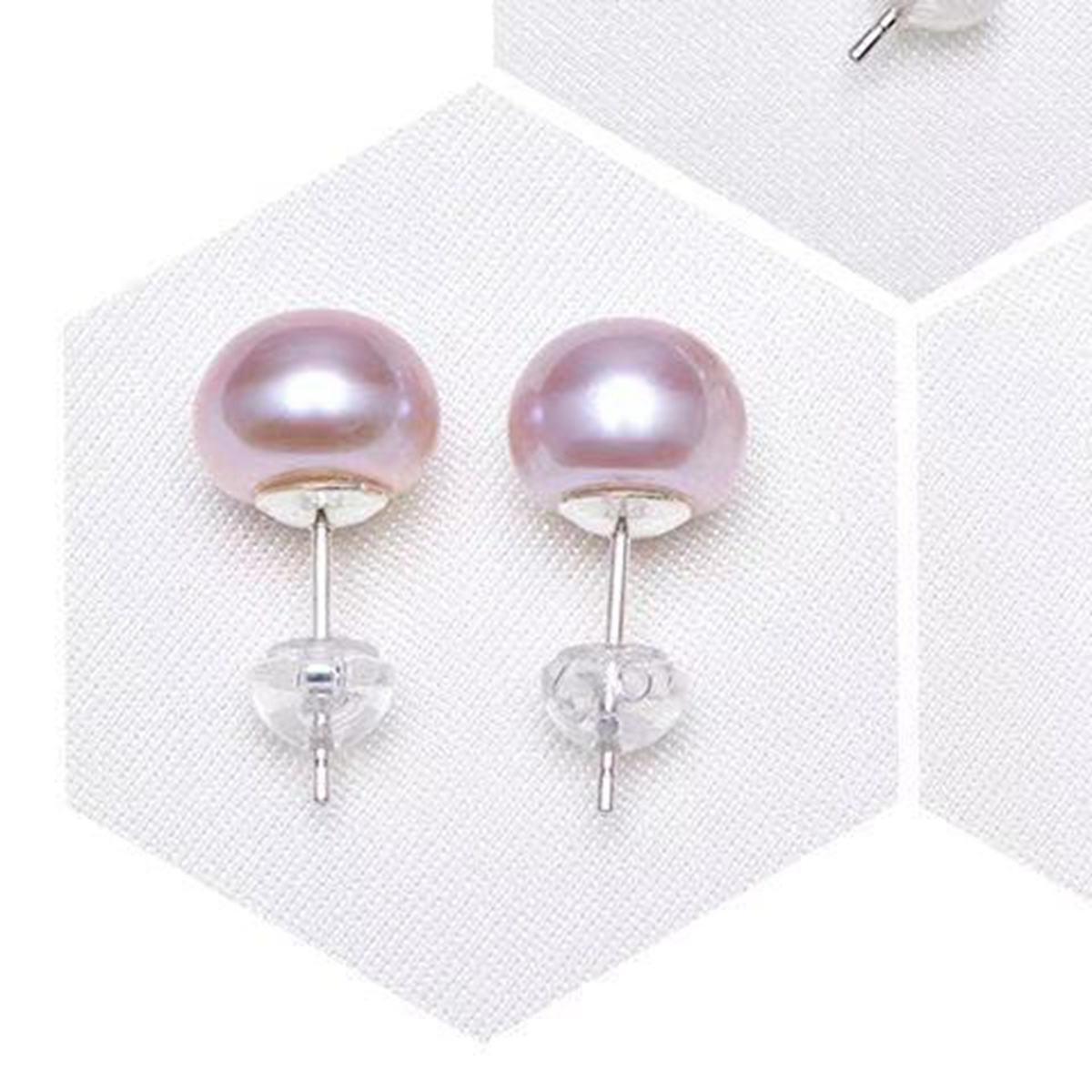 Pearl Stud Earrings 925 Sterling Silver Genuines Freshwater Cultured Pearl Ear Studs For Women Girl Color and Size Choose