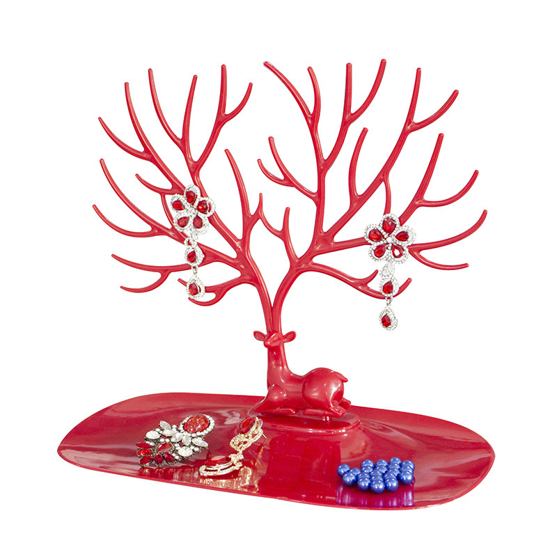 Deer Antlers Jewelry Stand Display For Earrings Necklace Bracelets Anklet Pendant Rings Organizer Holder Tree Tower Decor Jewellery Organizer.