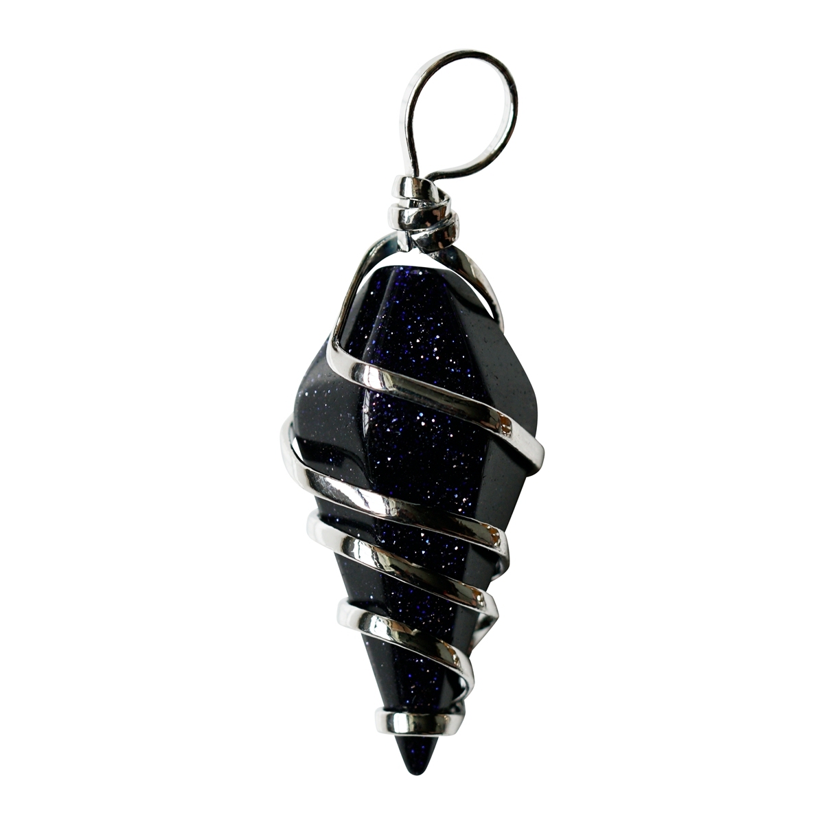 Healing Crystal Pointed Wire Wrapped Gemstone Pendant for Making Jewelry Necklace