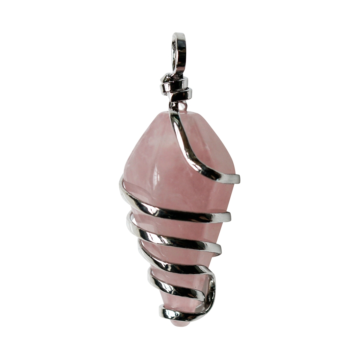 Healing Crystal Pointed Wire Wrapped Gemstone Pendant for Making Jewelry Necklace