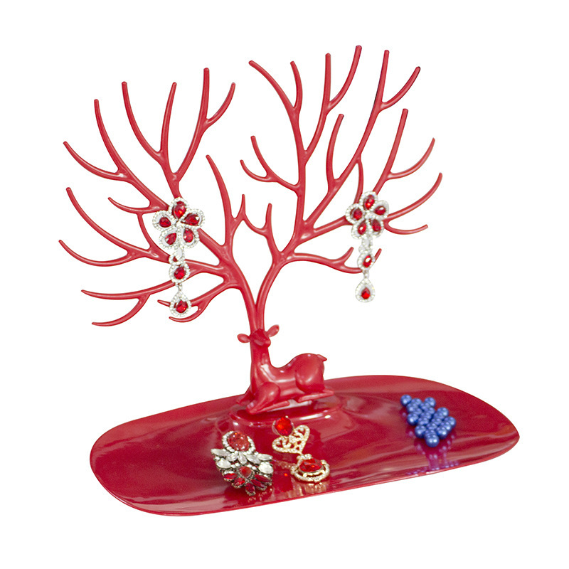 Deer Antlers Jewelry Stand Display For Earrings Necklace Bracelets Anklet Pendant Rings Organizer Holder Tree Tower Decor Jewellery Organizer.