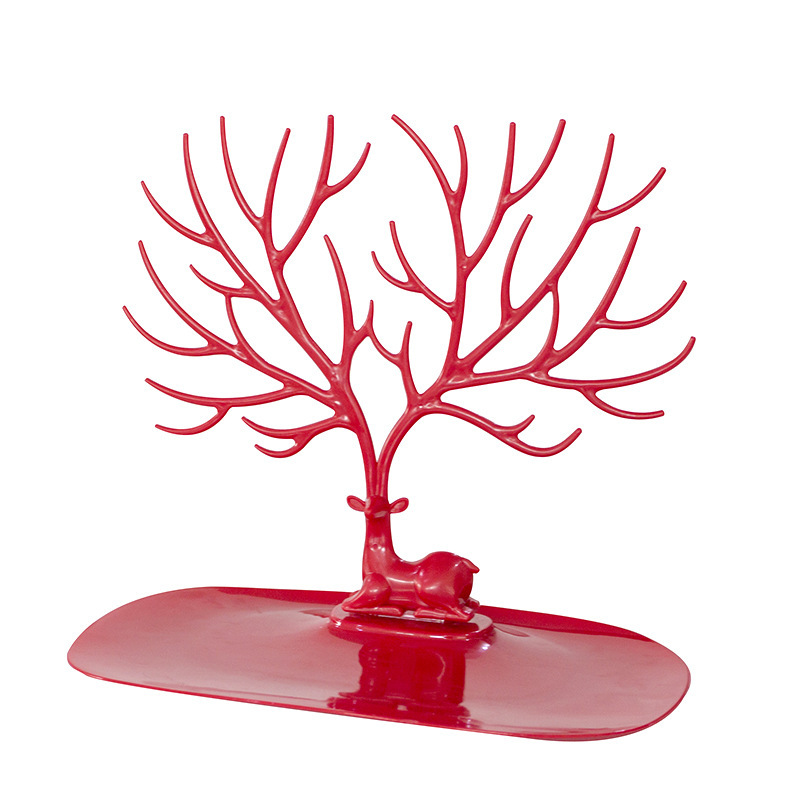 Deer Antlers Jewelry Stand Display For Earrings Necklace Bracelets Anklet Pendant Rings Organizer Holder Tree Tower Decor Jewellery Organizer.