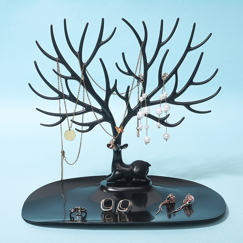 Deer Antlers Jewelry Stand Display For Earrings Necklace Bracelets Anklet Pendant Rings Organizer Holder Tree Tower Decor Jewellery Organizer.
