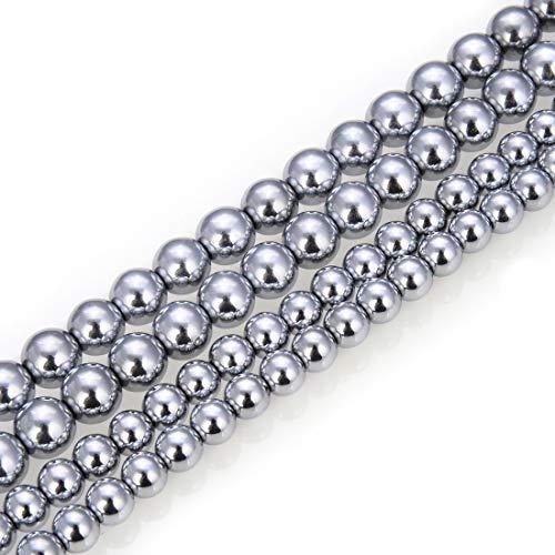 Loose Hematite Round Beads for  Making Jewelry 2MM 3MM 4MM 6MM 8MM 10MM 12MM