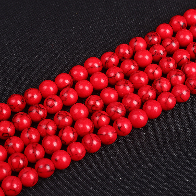 Loose Turquoise Round Beads for  Making Jewelry 4MM 6MM 8MM 10MM 12MM