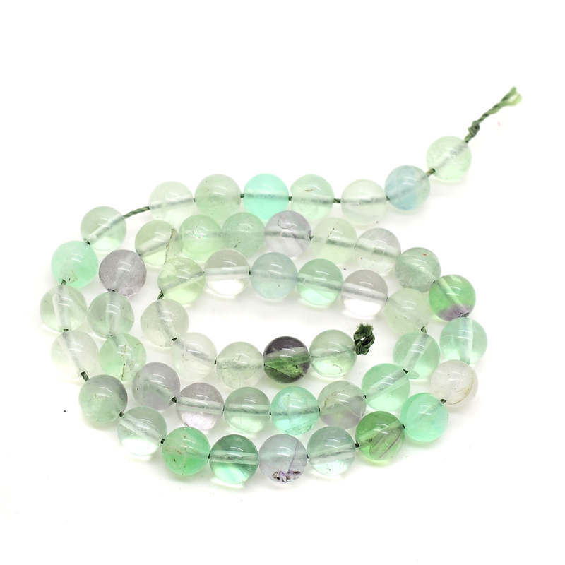Loose Natural  Fluorite Round Beads for  Making Jewelry 4MM 6MM 8MM 10MM 12MM