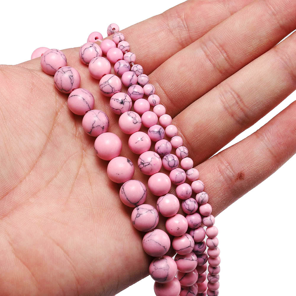 Loose Turquoise Round Beads for  Making Jewelry 4MM 6MM 8MM 10MM 12MM