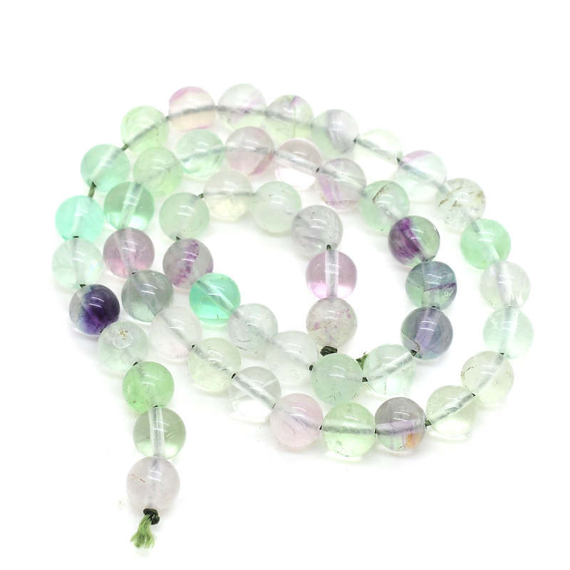 Loose Natural  Fluorite Round Beads for  Making Jewelry 4MM 6MM 8MM 10MM 12MM