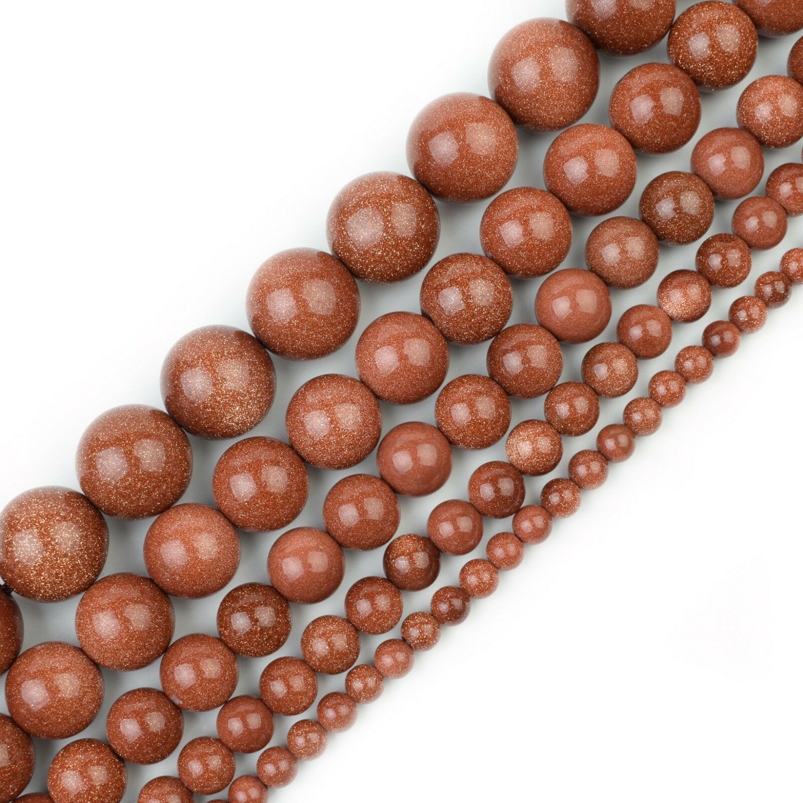 Loose Blue Sandstone Round Beads for  Making Jewelry 4MM 6MM 8MM 10MM 12MM