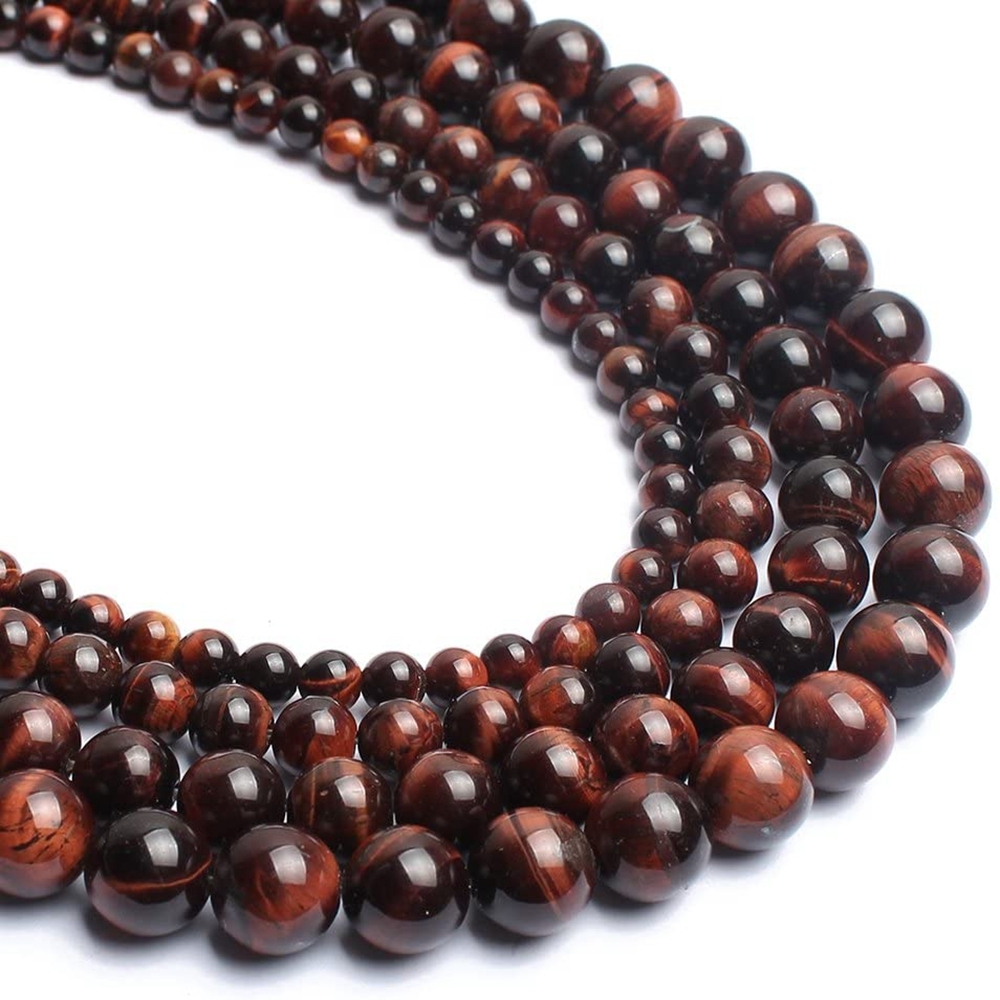 Loose Natural Tiger Eye Round Healing Stone Full Strand Gem Bead for DIY Bracelet Necklace Jewelry Making 4/6/8/10/12mm-