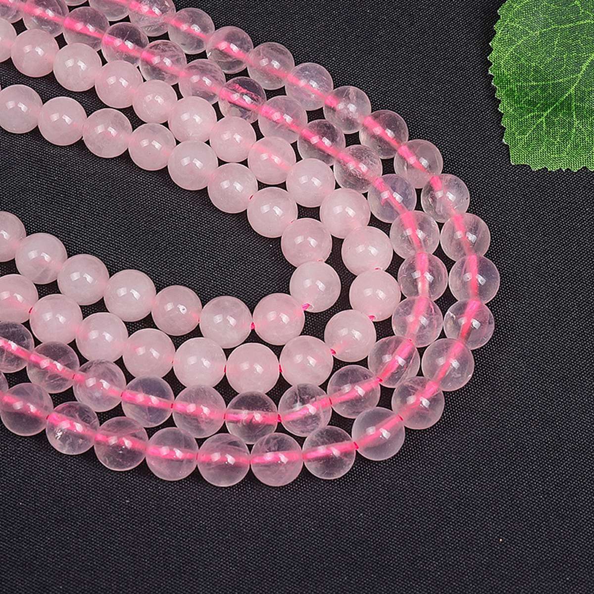 Loose Natural Rose Quartz Round Beads for  Making Jewelry 4MM 6MM 8MM 10MM 12MM
