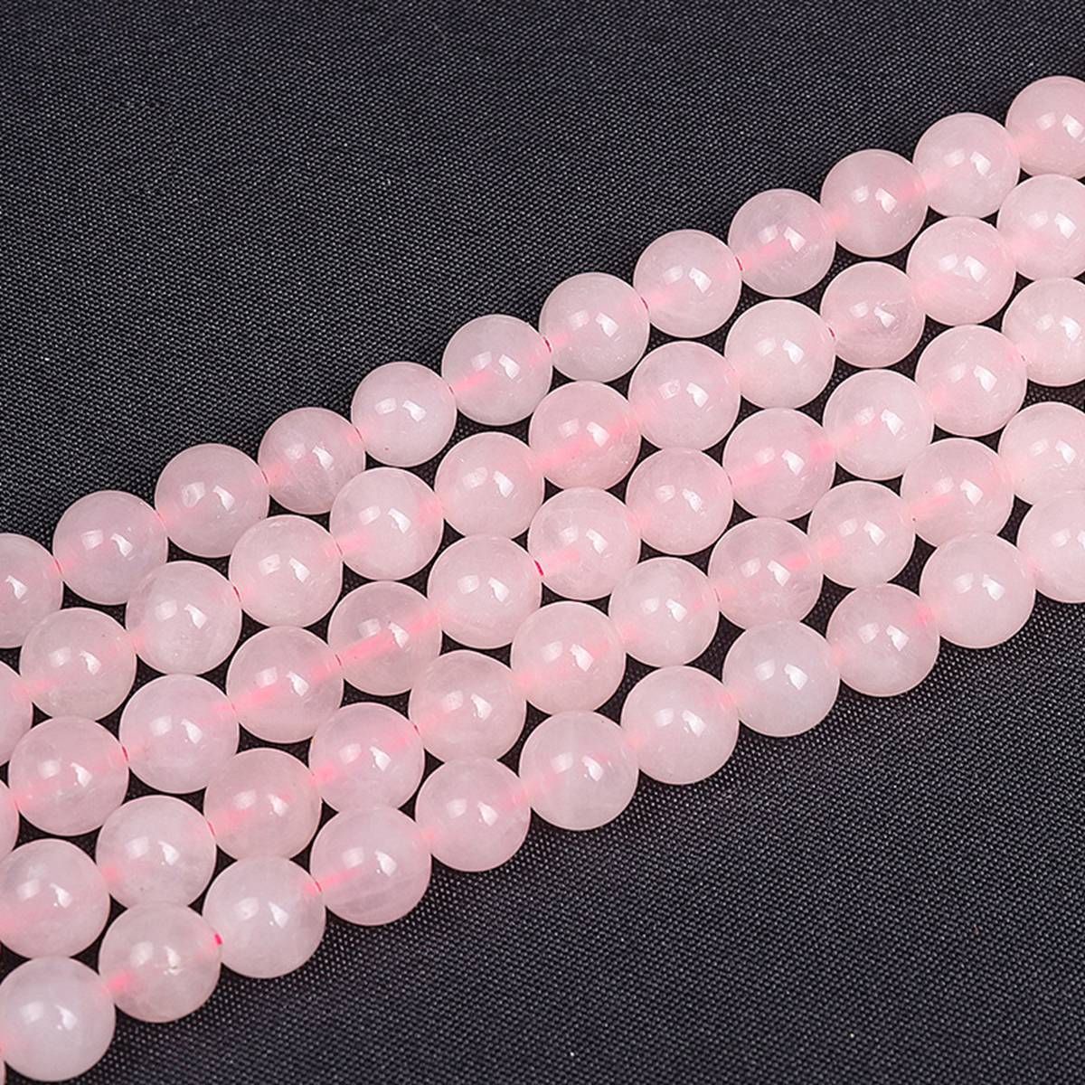 Loose Natural Rose Quartz Round Beads for  Making Jewelry 4MM 6MM 8MM 10MM 12MM