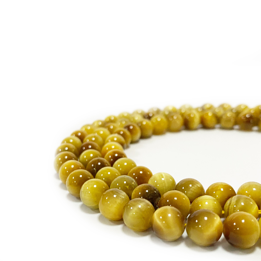 Loose Natural Tiger Eye Round Healing Stone Full Strand Gem Bead for DIY Bracelet Necklace Jewelry Making 4/6/8/10/12mm-