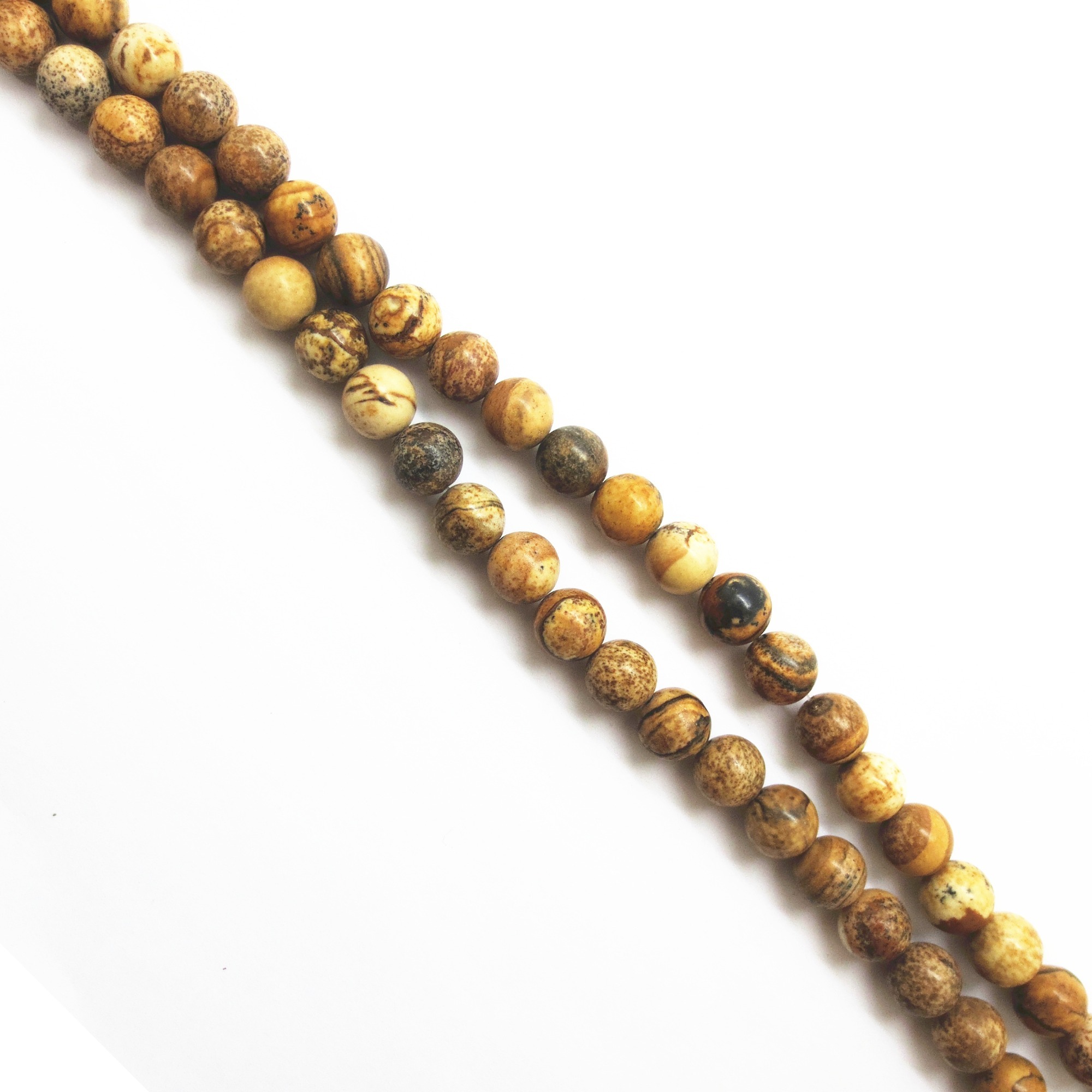 Loose Natural Picture Jasper Round Healing Stone Full Strand Gem Bead for DIY Bracelet Necklace Jewelry Making 4/6/8/10/12mm