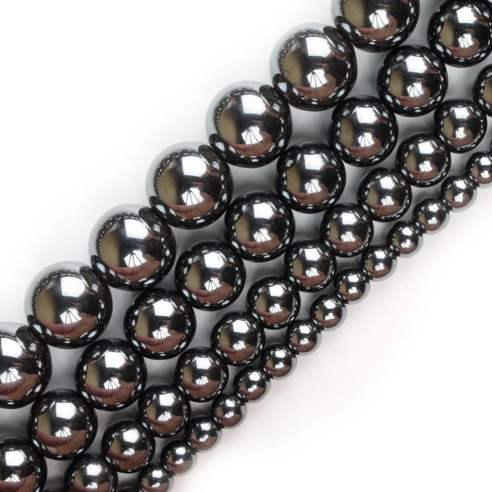 8mm Natural Gemstone Beads Alloy Flower Charm Cone Bracelet for Women and Men