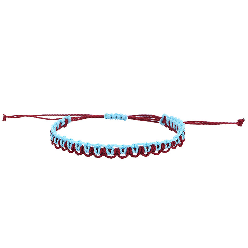 Handmade Boho Bangle Gift Jewelry 14 Colors Multilayer Woven Friendship Bracelet Wax String Bracelets