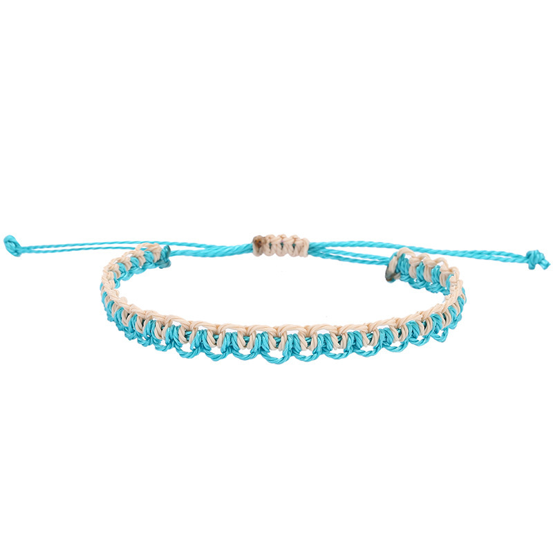 Handmade Boho Bangle Gift Jewelry 14 Colors Multilayer Woven Friendship Bracelet Wax String Bracelets