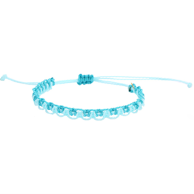 Handmade Boho Bangle Gift Jewelry 14 Colors Multilayer Woven Friendship Bracelet Wax String Bracelets