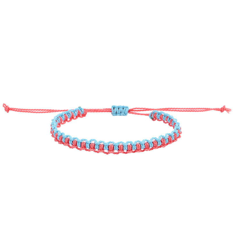 Handmade Boho Bangle Gift Jewelry 14 Colors Multilayer Woven Friendship Bracelet Wax String Bracelets