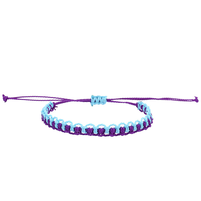 Handmade Boho Bangle Gift Jewelry 14 Colors Multilayer Woven Friendship Bracelet Wax String Bracelets