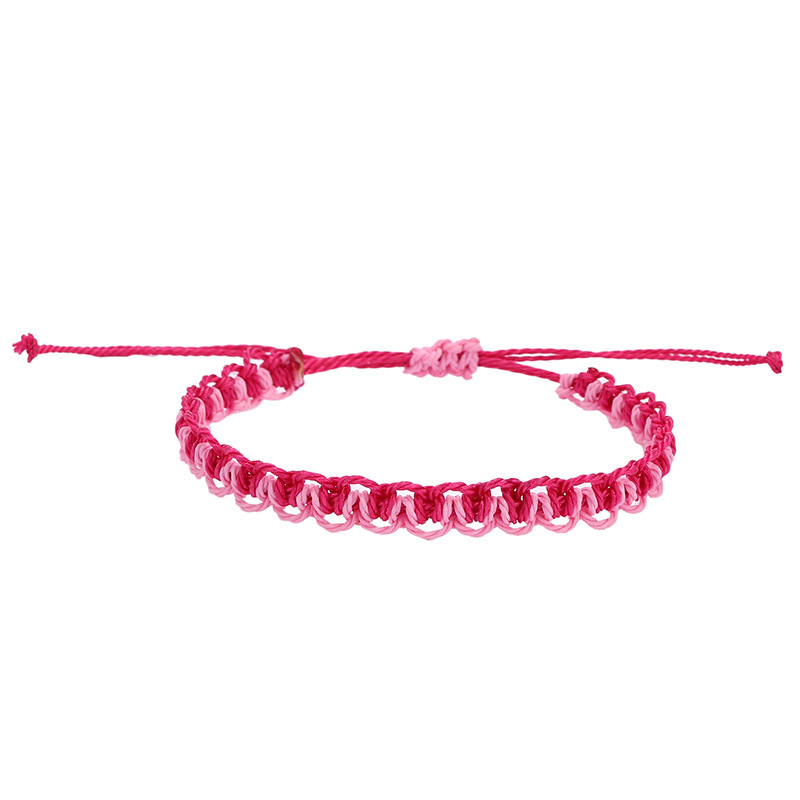 Handmade Boho Bangle Gift Jewelry 14 Colors Multilayer Woven Friendship Bracelet Wax String Bracelets