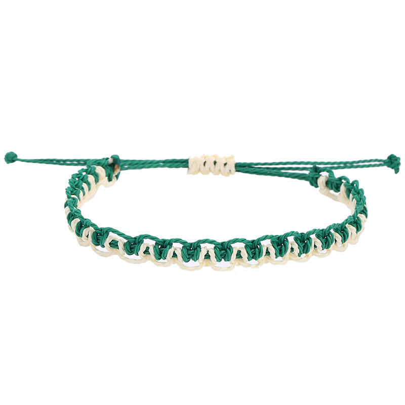 Handmade Boho Bangle Gift Jewelry 14 Colors Multilayer Woven Friendship Bracelet Wax String Bracelets