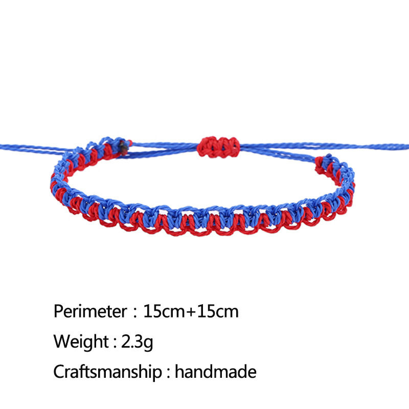 Handmade Boho Bangle Gift Jewelry 14 Colors Multilayer Woven Friendship Bracelet Wax String Bracelets
