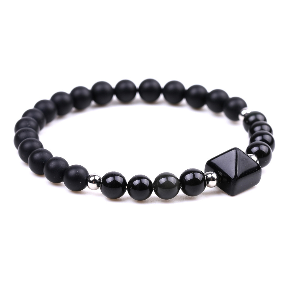 Handmade Stretchy Beaded Bracelet Charm Tiger Eye Bracelet Yoga Energy Protect Fashion Natural Stone Bracelet for Women Men