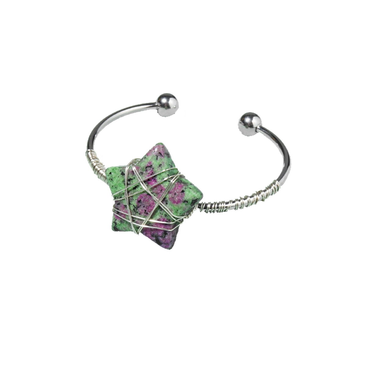 Natural Five-pointed Star Bracelet Colorful Healing Stones Delicate Jewelry Ornaments