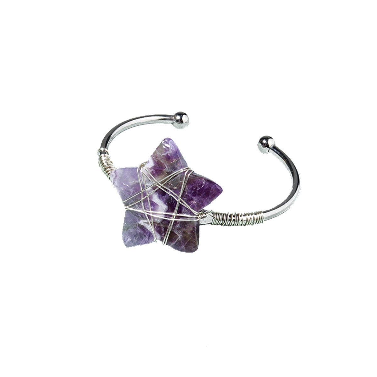 Natural Five-pointed Star Bracelet Colorful Healing Stones Delicate Jewelry Ornaments