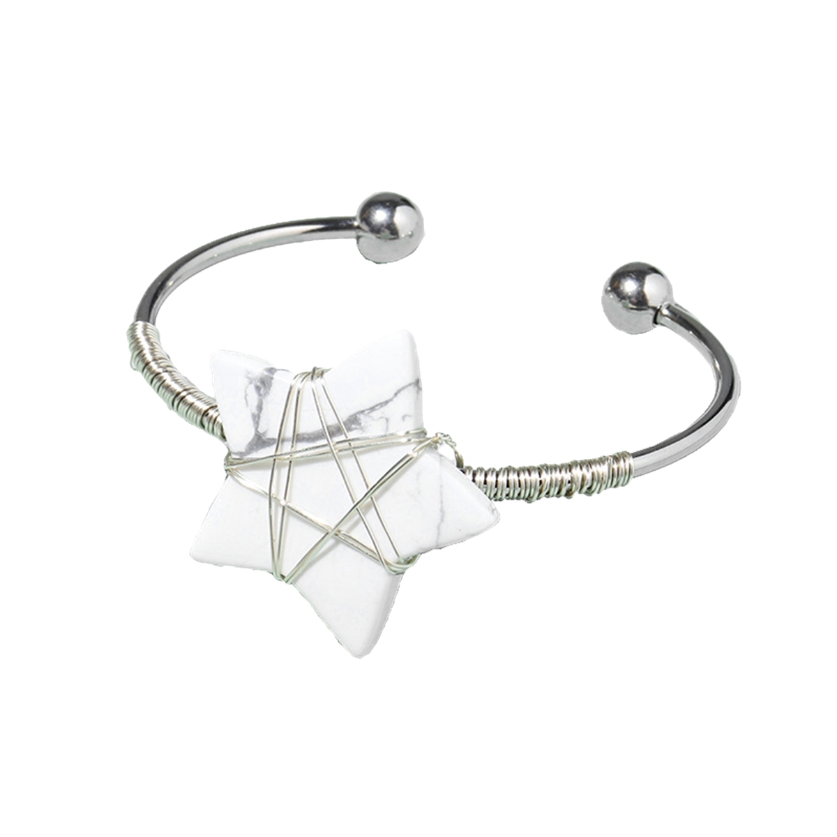 Natural Five-pointed Star Bracelet Colorful Healing Stones Delicate Jewelry Ornaments